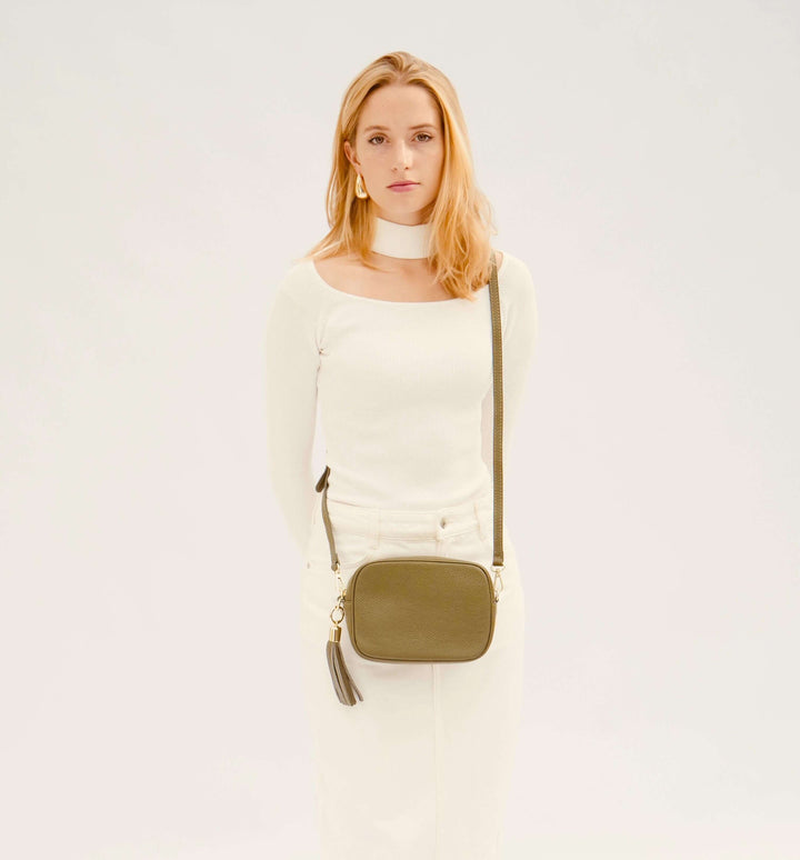 Apatchy London The Tassel Leather Crossbody Bag