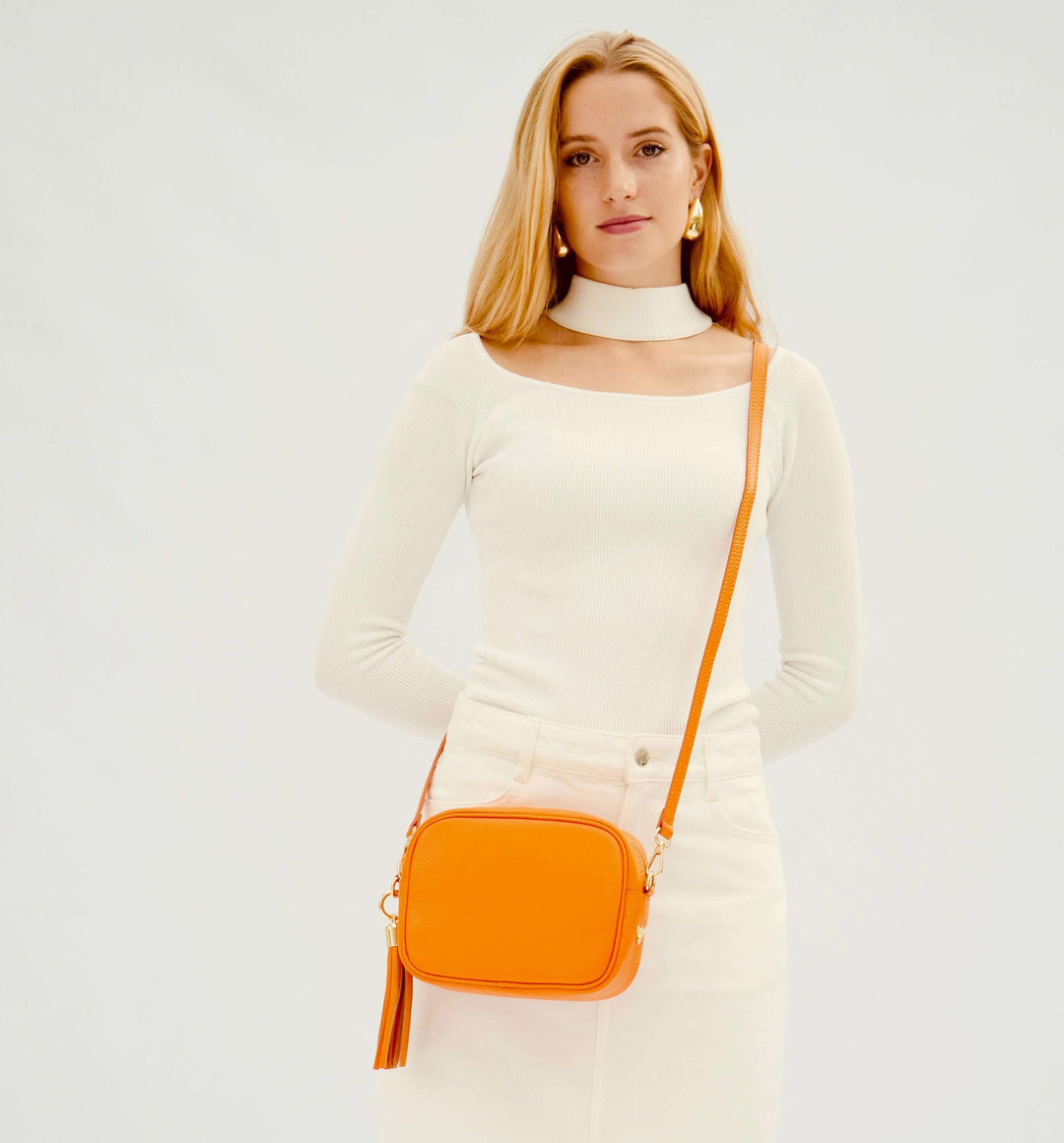 Apatchy London The Tassel Leather Crossbody Bag