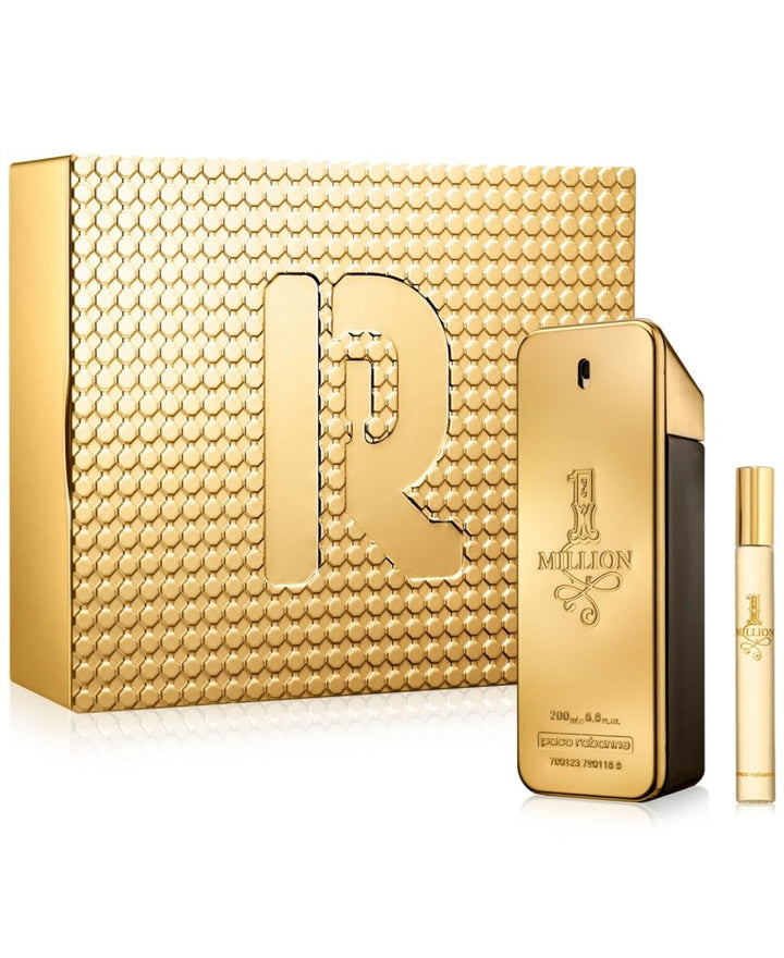 Paco Rabanne 1 Million Gift Set (Eau De Toilette 200ml + Eau De Toilette 10ml) - Fragrance London