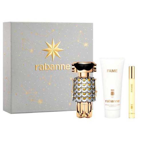 Paco Rabanne Fame Gift Set (Eau De Parfum Spray 50ml + Body Lotion 100ml + Eau De Parfum Spray 10ml) - Fragrance London