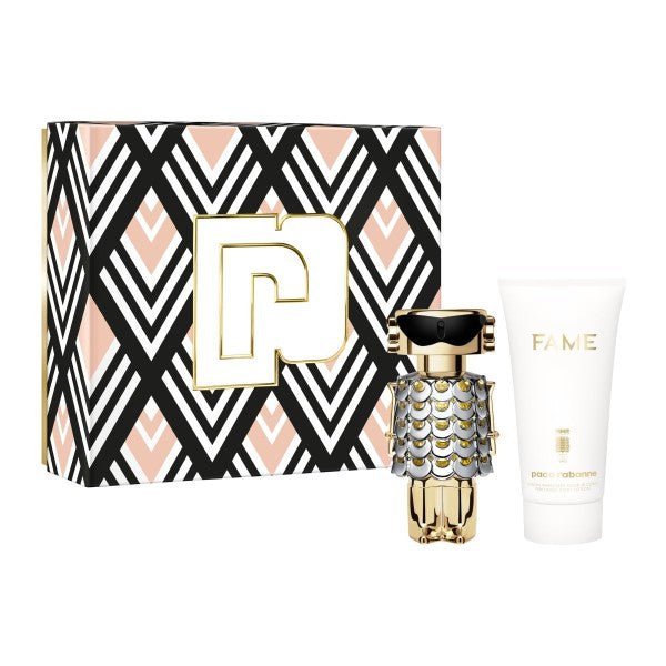 Paco Rabanne Fame Gift Set (Eau De Parfum Spray 50ml + Body Lotion 75ml) - Fragrance London