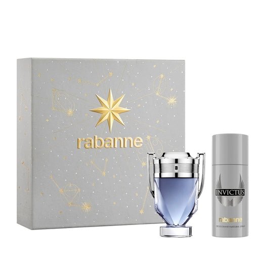 Paco Rabanne Invictus Gift Set (Eau De Toilette Spray 100ml + Deodorant Spray 150ml) - Fragrance London