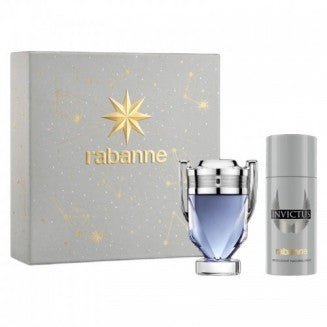 Paco Rabanne Invictus Gift Set (Eau De Toilette Spray 100ml + Deodorant Spray 150ml) - Fragrance London