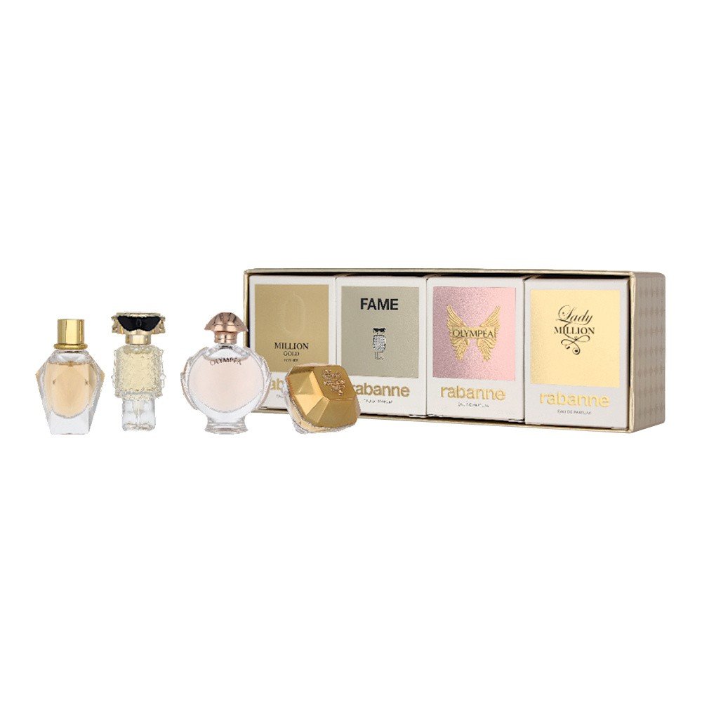Paco Rabanne Ladies Miniature Gift Set 4pcs (4ml + 5ml + 5ml + 6ml), - Fragrance London