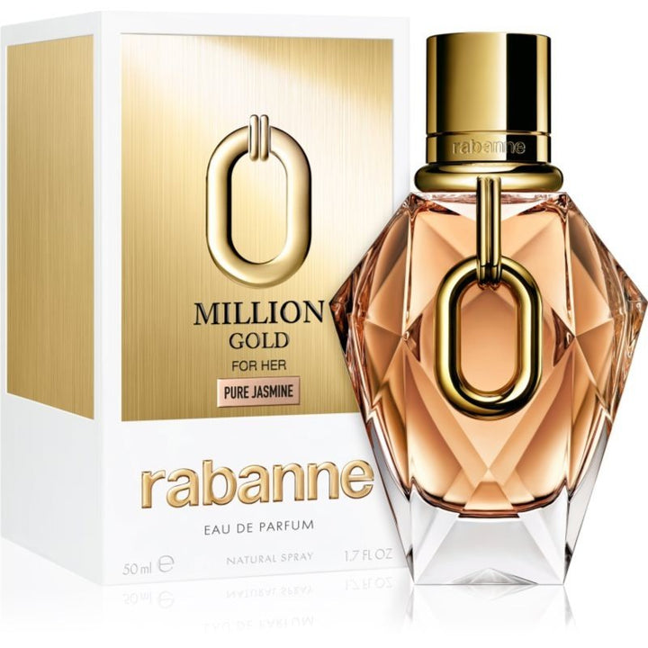 Paco Rabanne Million Gold For Her Pure Jasmine Eau De Parfum Spray 50ml - Fragrance London