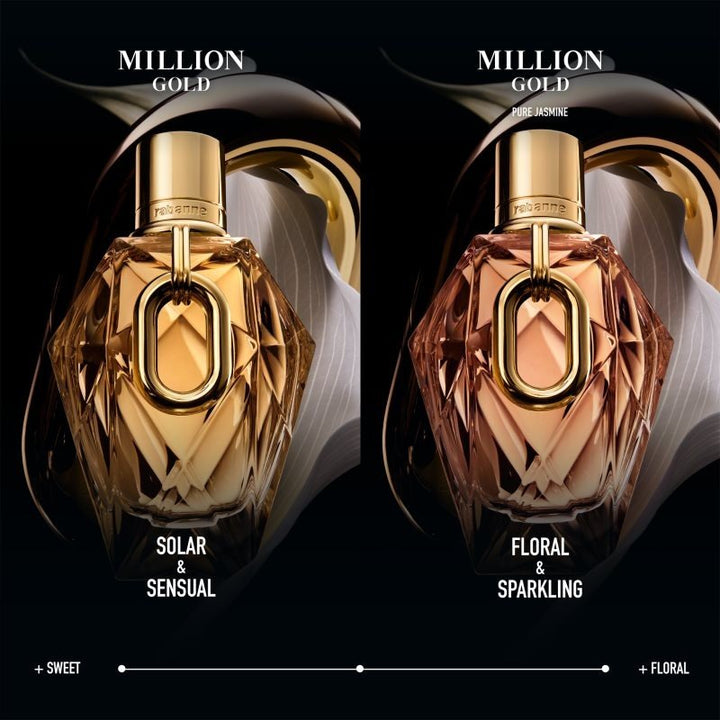 Paco Rabanne Million Gold For Her Pure Jasmine Eau De Parfum Spray 50ml - Fragrance London