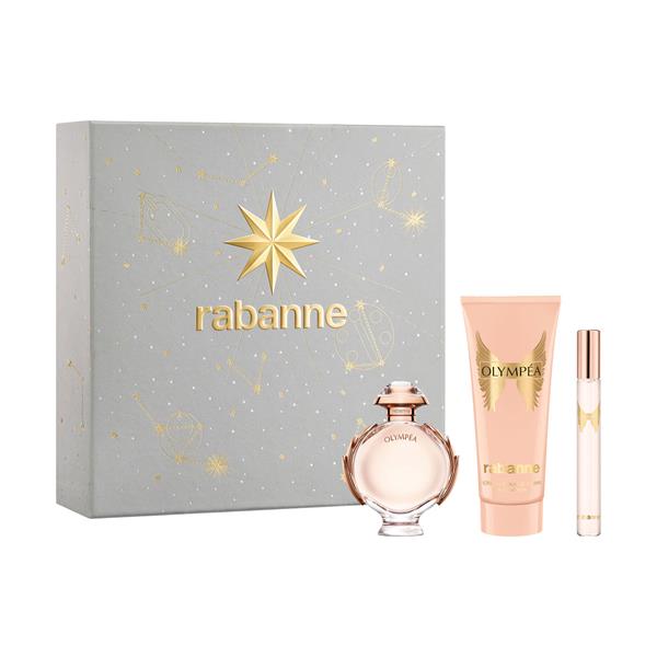 Paco Rabanne Olympea Gift Set (Eau De Parfum Spray 80ml + Body Lotion 100ml + Eau De Parfum Spray 10ml) - Fragrance London