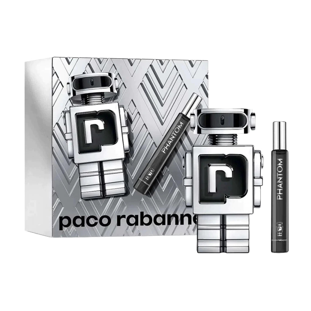 Paco Rabanne Phantom Gift Set (Eau De Toilette 100ml + Eau De Toilette 10ml) - Fragrance London