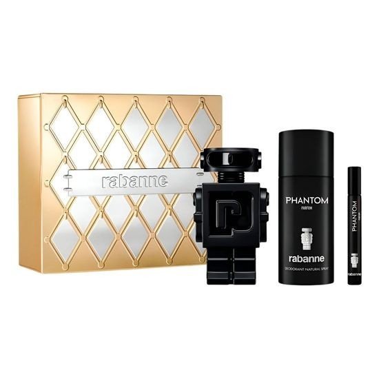 Paco Rabanne Phantom Gift Set (Parfum Spray 100ml + Deodorant Spray 150ml + 10ml Travel Spray) - Fragrance London