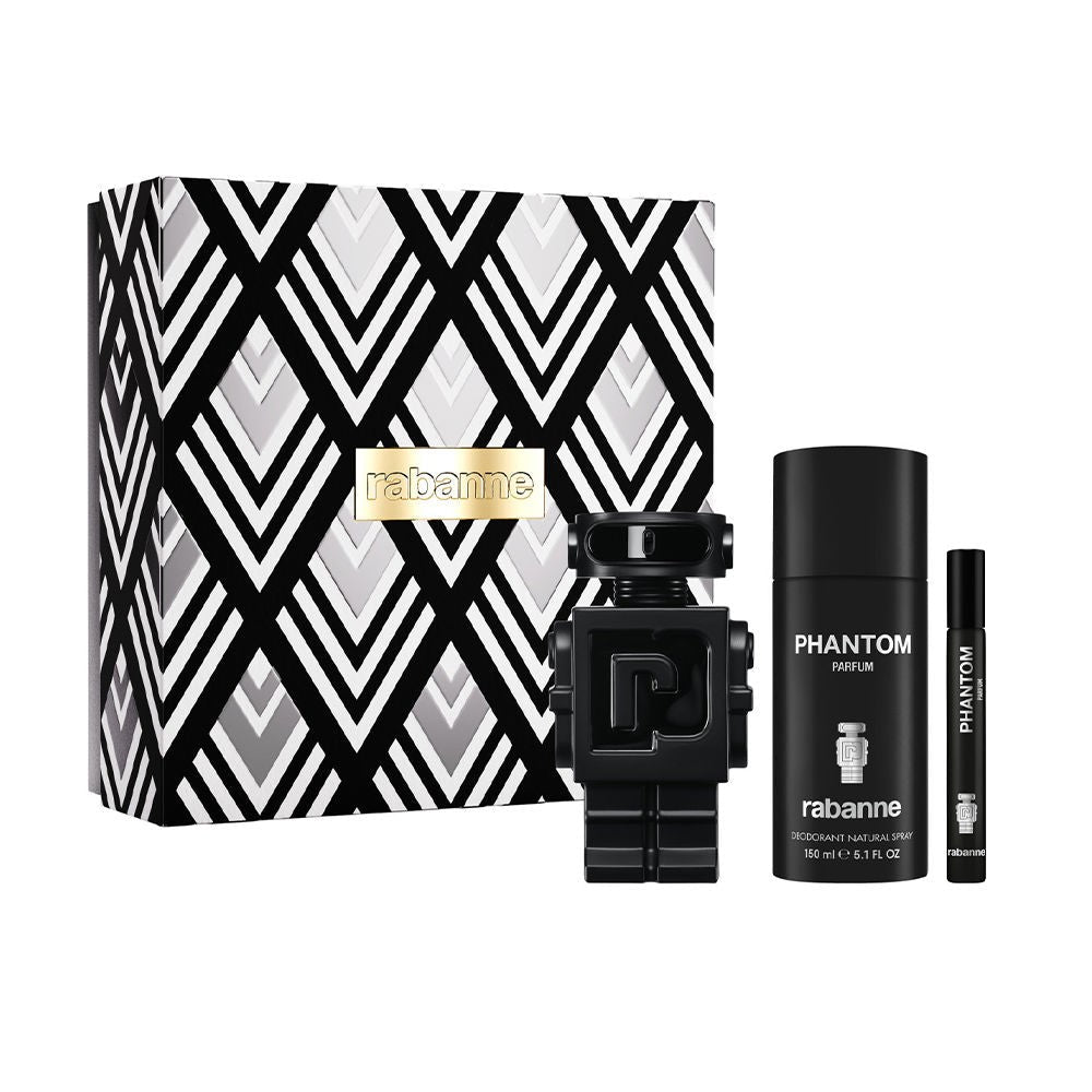 Paco Rabanne Phantom Parfum Gift Set 100ml + Deodorant Spray 150ml + Parfum 10ml Christmas Set - Fragrance London