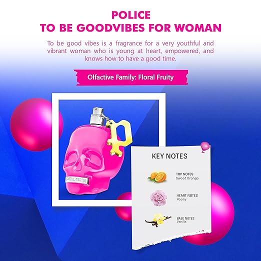 Police To Be Good Vibes Eau De Parfum Spray 40ml - Fragrance London