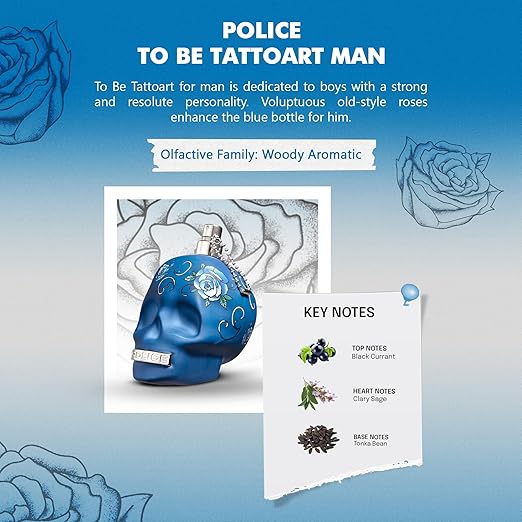 Police To Be Tattooart Eau De Toilette 40ml - Fragrance London