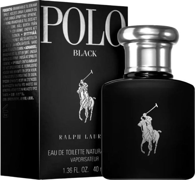 Ralph Lauren Polo Black Eau De Toilette Spray 40ml - Fragrance London