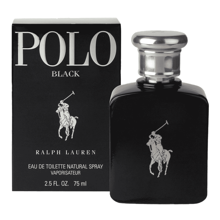 Ralph Lauren Polo Black Eau de Toilette Spray 75ml - Fragrance London