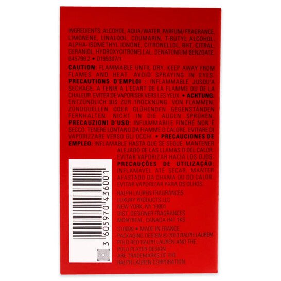 Ralph Lauren Polo Red Eau De Toilette Spray 40ml - Fragrance London