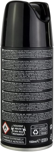 Rapport Black Deodorant Body Spray 150ml - Fragrance London