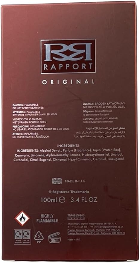 Rapport Eau De Toilette Spray 100ml - Fragrance London