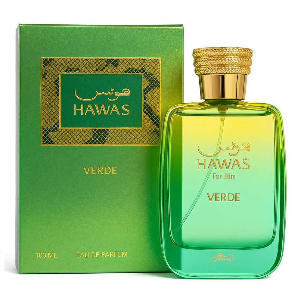 Rasasi Hawas Verde For Him Eau De Parfum Spray 100ml - Fragrance London