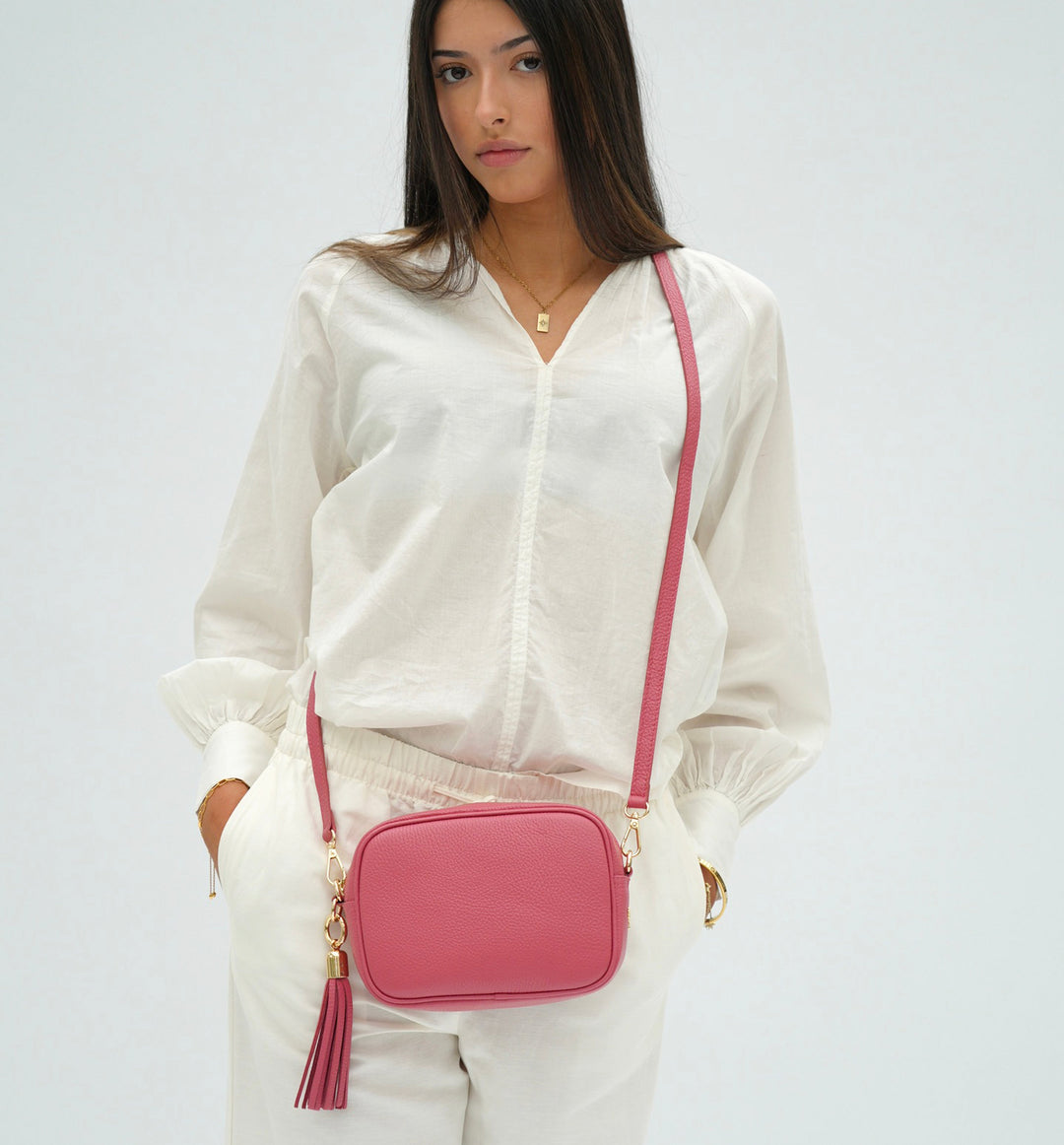 Apatchy London The Tassel Leather Crossbody Bag
