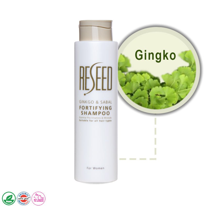 RESEED Ginkgo and Sabal Fortifying Shampoo for Women 250 ml (SLS Free) - Fragrance London