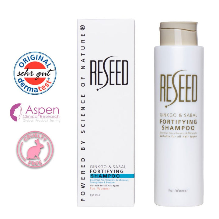 RESEED Ginkgo and Sabal Fortifying Shampoo for Women 250 ml (SLS Free) - Fragrance London