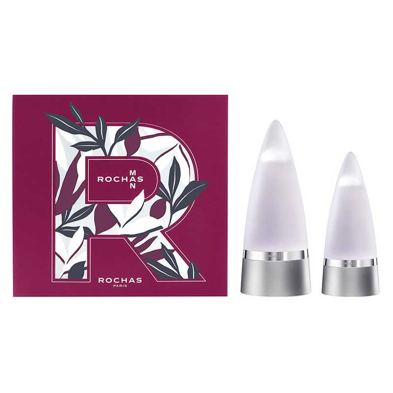 Rochas Man Gift Set (Eau De Toilette Spray 100ml + Eau De Toilette Spray 50ml) - Fragrance London