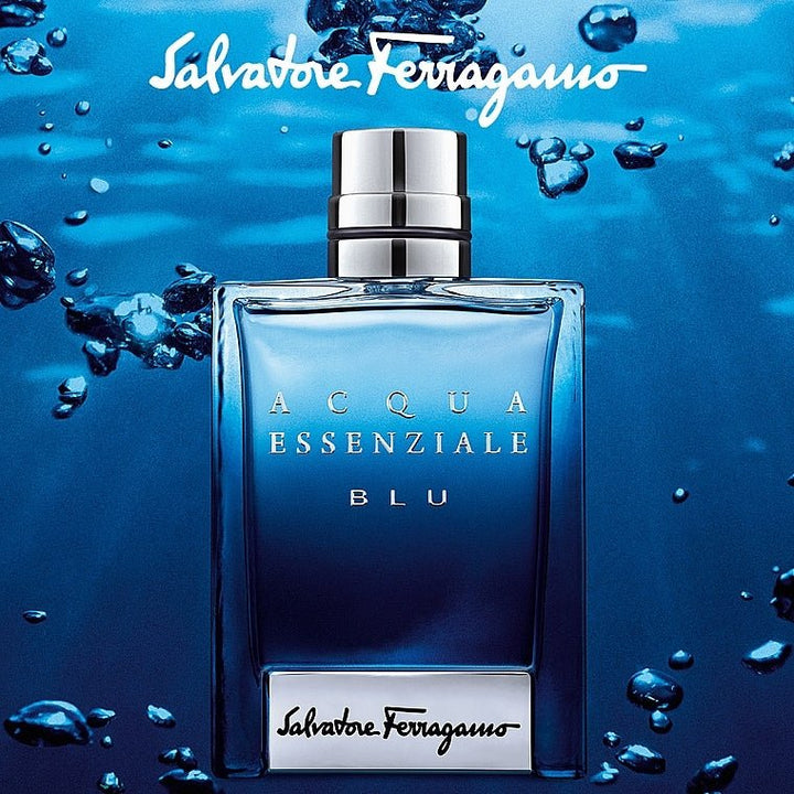 Salvatore Ferragamo Acqua Essenziale Blu Eau De Toilette Spray 100ml - Fragrance London