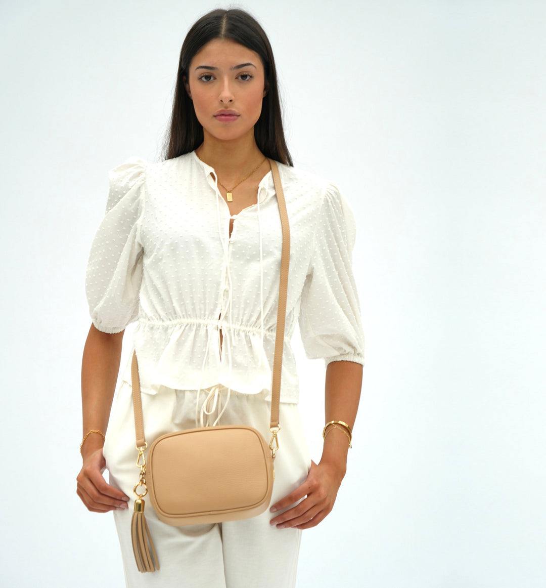 Apatchy London The Tassel Leather Crossbody Bag