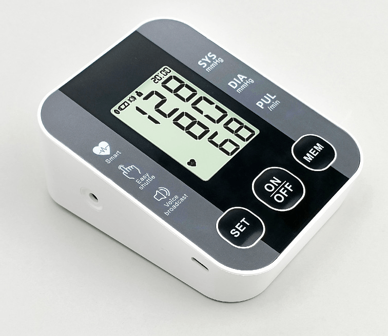 Smart Digital Upper Arm Blood Pressure Monitor for Dual Users with Voice & Dual Power - Fragrance London