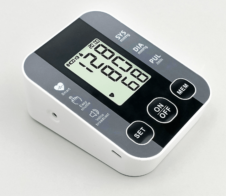Smart Digital Upper Arm Blood Pressure Monitor for Dual Users with Voice & Dual Power - Fragrance London