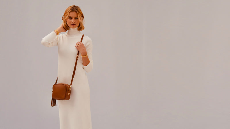 Apatchy London The Tassel Leather Crossbody Bag