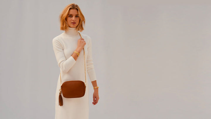 Apatchy London The Tassel Leather Crossbody Bag