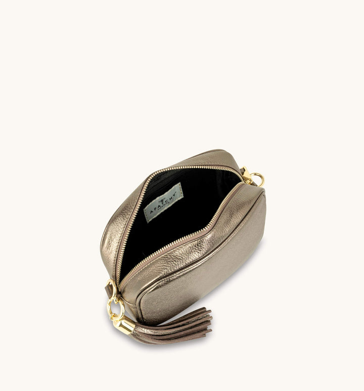 Apatchy London The Tassel Leather Crossbody Bag