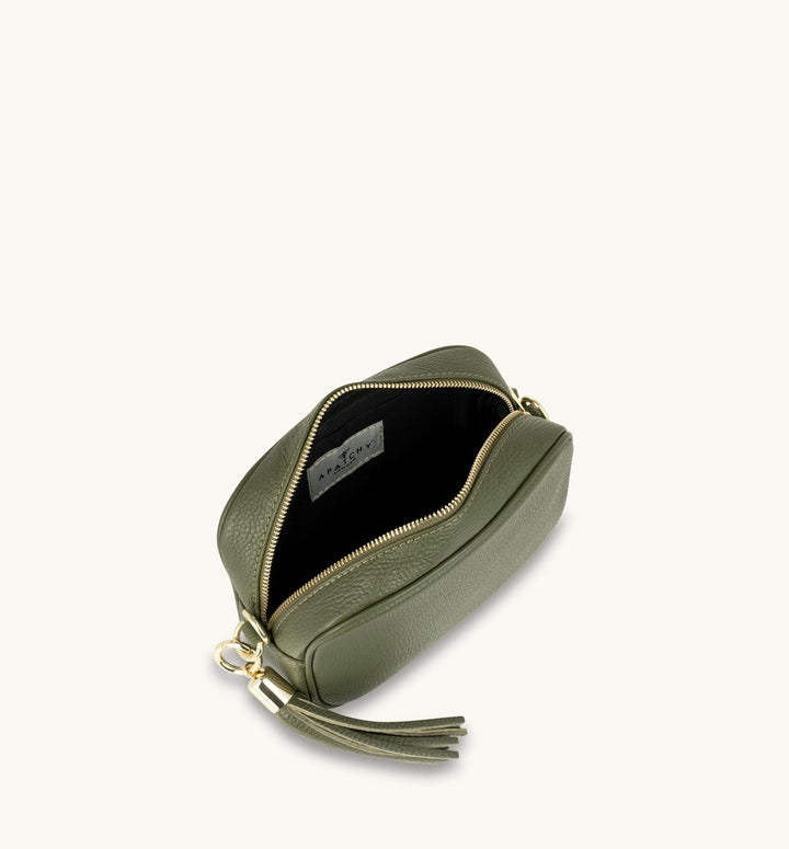 Apatchy London The Tassel Leather Crossbody Bag