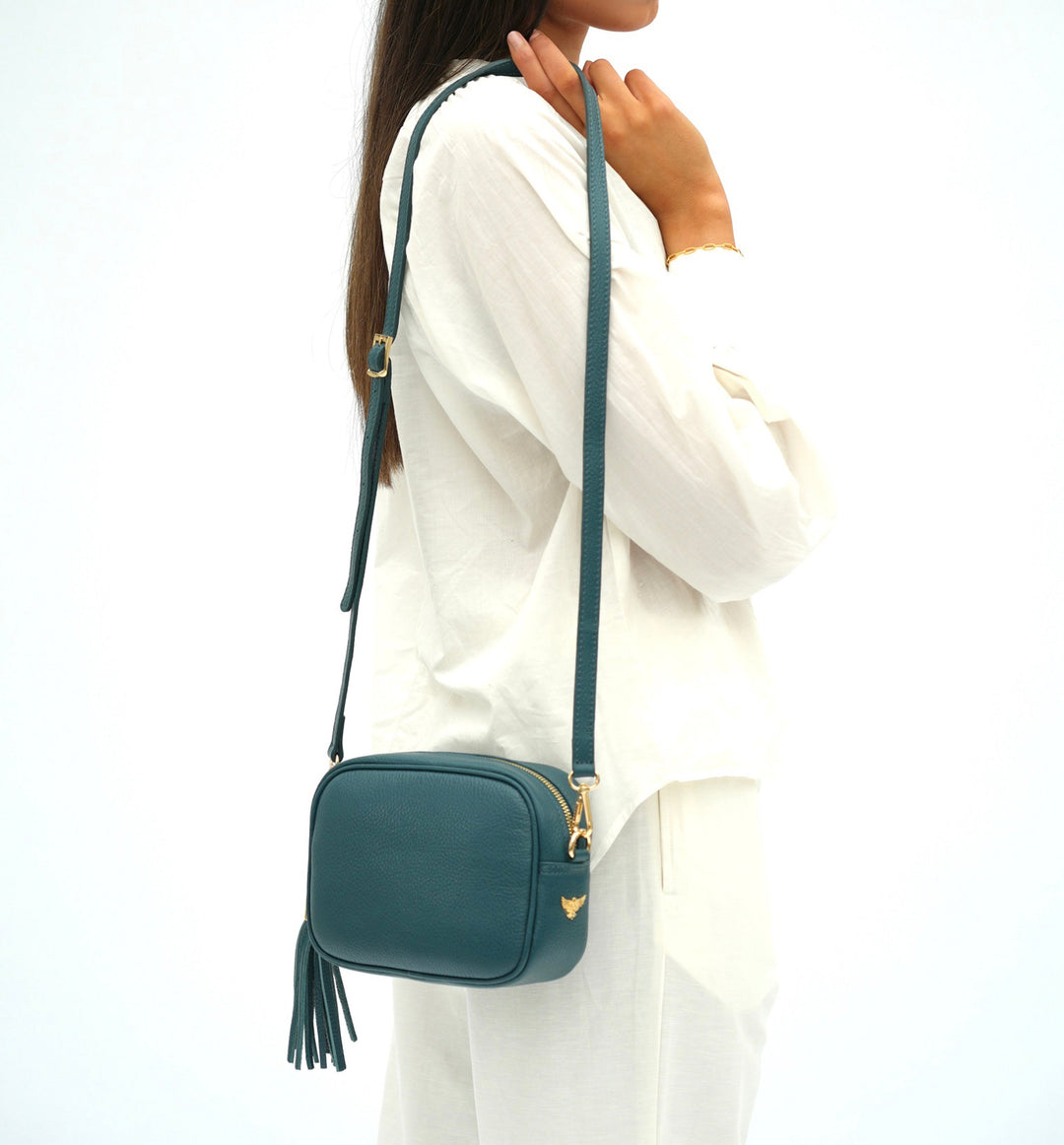 Apatchy London The Tassel Leather Crossbody Bag