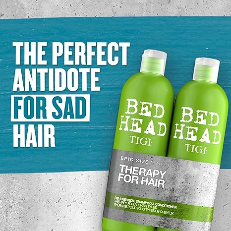 TIGI Bed Head Therapy 4 Hair E - Energizing Gift Set (Shampoo 750ml + Conditioner 750ml) - Fragrance London