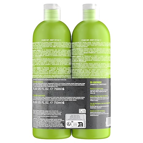 TIGI Bed Head Therapy 4 Hair E - Energizing Gift Set (Shampoo 750ml + Conditioner 750ml) - Fragrance London