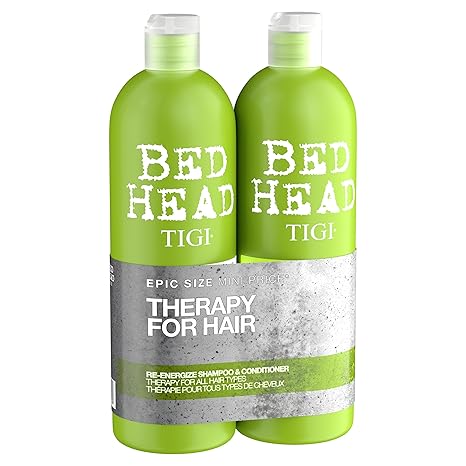 TIGI Bed Head Therapy 4 Hair E - Energizing Gift Set (Shampoo 750ml + Conditioner 750ml) - Fragrance London