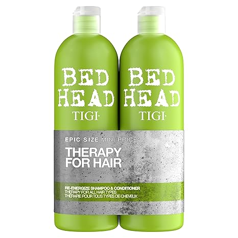 TIGI Bed Head Therapy 4 Hair E - Energizing Gift Set (Shampoo 750ml + Conditioner 750ml) - Fragrance London