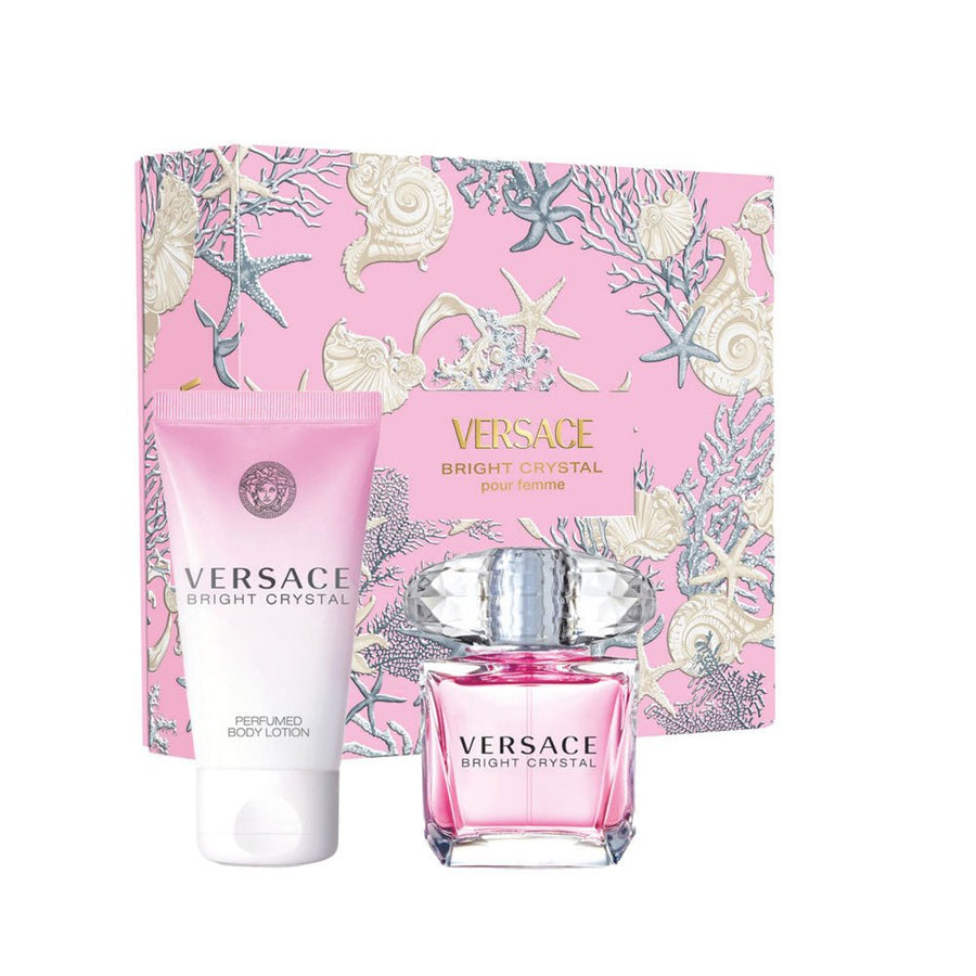 Versace Bright Crystal Gift Set (Eau De Toilette 30ml + Body Lotion 50ml) - Fragrance London