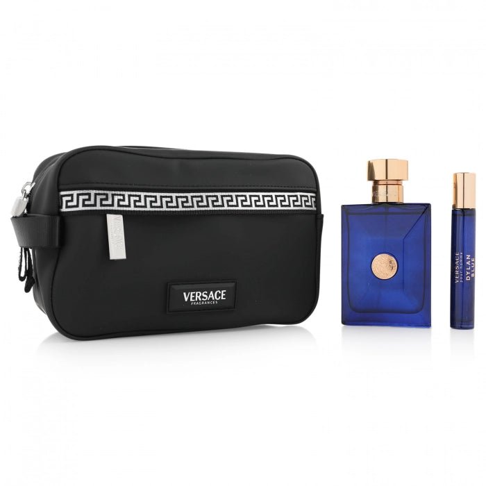 Versace Dylan Blue Gift Set (Eau De Toilette 100ml + Eau De Toilette 10ml + Bag) - Fragrance London