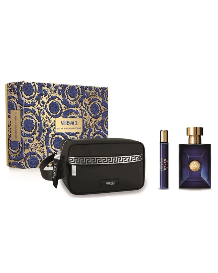 Versace Dylan Blue Gift Set (Eau De Toilette 100ml + Eau De Toilette 10ml + Bag) - Fragrance London