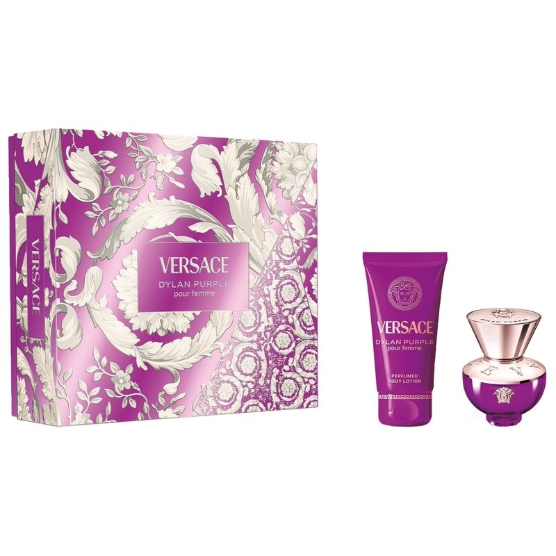 Versace Dylan Purple Gift Set (Eau De Parfum 30ml + Body Lotion 50ml) - Fragrance London