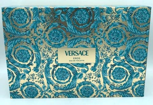 Versace Eros Gift Set (Eau De Toilette 100ml + Eau De Toilette 10ml + Black Bag) - Fragrance London