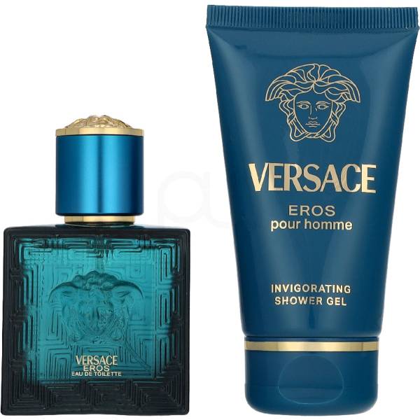 Versace Eros Gift Set (Eau De Toilette Spray 30ml + Shower Gel 50ml) - Fragrance London