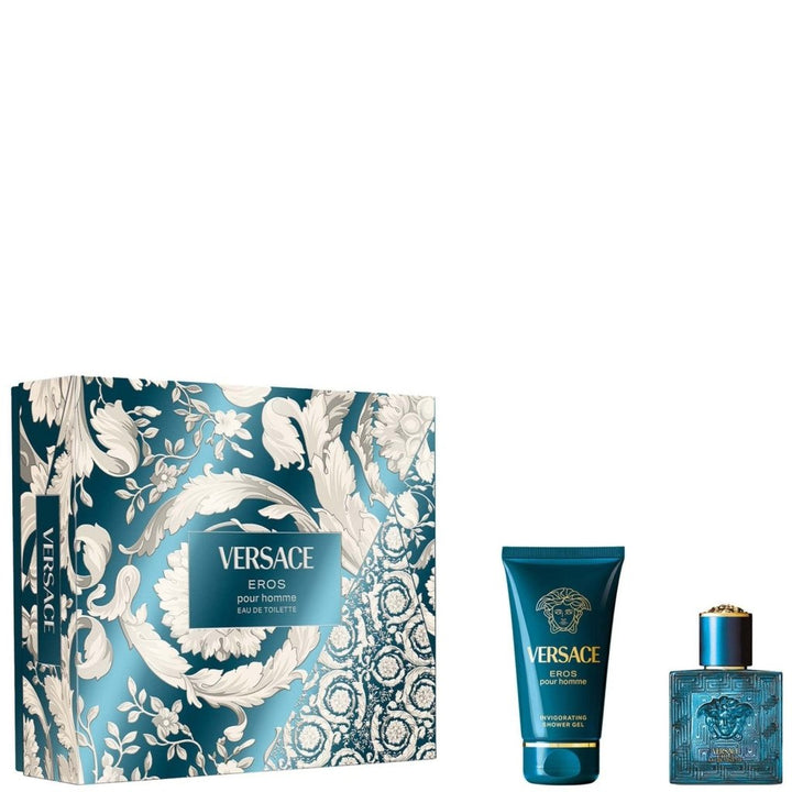 Versace Eros Gift Set (Eau De Toilette Spray 30ml + Shower Gel 50ml) - Fragrance London
