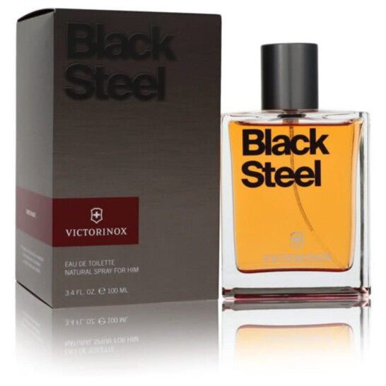 Victorinox Swiss Army Black Steel Eau De Toilette Spray 100ml - Fragrance London