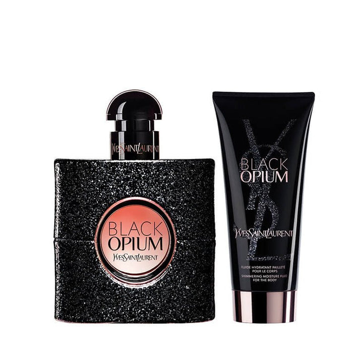 YSL Black Opium Gift Set (Eau De Parfum 50ml + Body Lotion 50ml) - Fragrance London