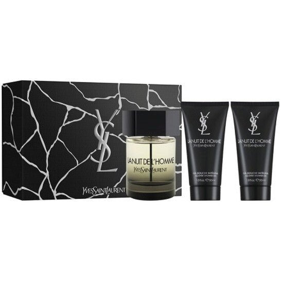 Yves Saint Laurent La Nuit De L’Homme Gift Set (Eau De Toilette 100ml + 2 x Shower Gel 50ml) - Fragrance London