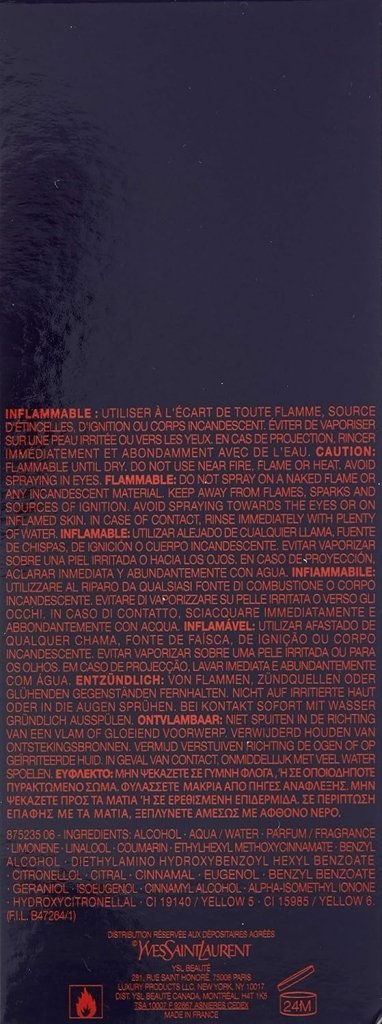 Yves Saint Laurent Opium Pour Homme Eau de Toilette Spray 100ml - Fragrance London